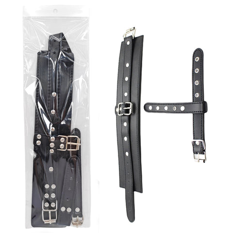 Loveangels PU Leather Adjustable Cuffs With  Loops