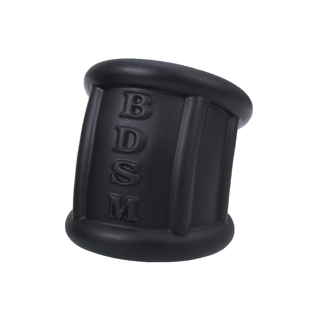 Loveangels 2.25'' Black Thick Silicone Cock/Ball Ring