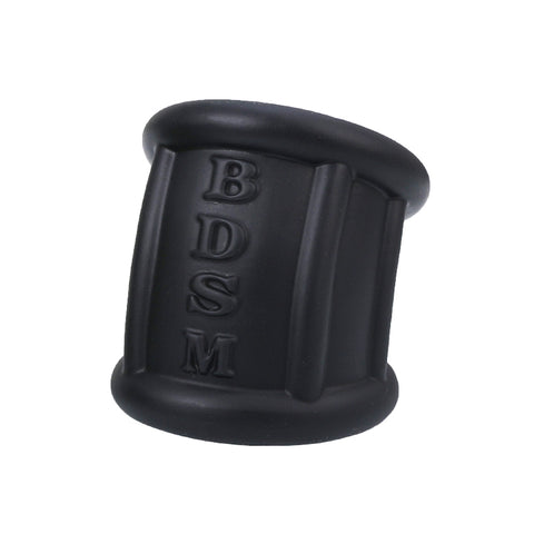 Loveangels 2.25'' Black Thick Silicone Cock/Ball Ring