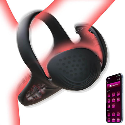 Loveangels Apex Core App Controlled Vibrating Cock Ring With Ball Holder