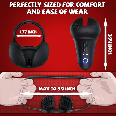 Loveangels Apex Core App Controlled Vibrating Cock Ring With Ball Holder
