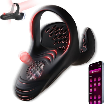 Loveangels Apex Core App Controlled Vibrating Cock Ring With Ball Holder