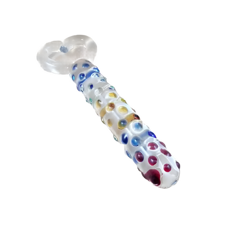 Tempered Glass Dildo With Heart Handle