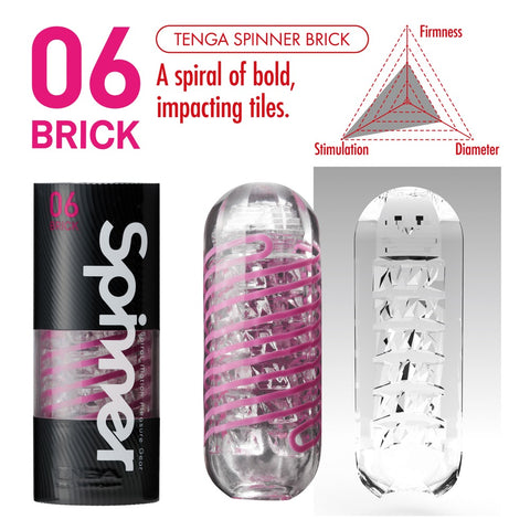 Tenga Spinner Shell 06 Brick features