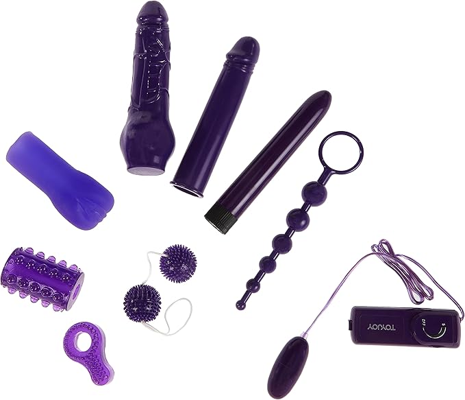 ToyJoy Just For You Mega Purple Sex Toy Kit what's included