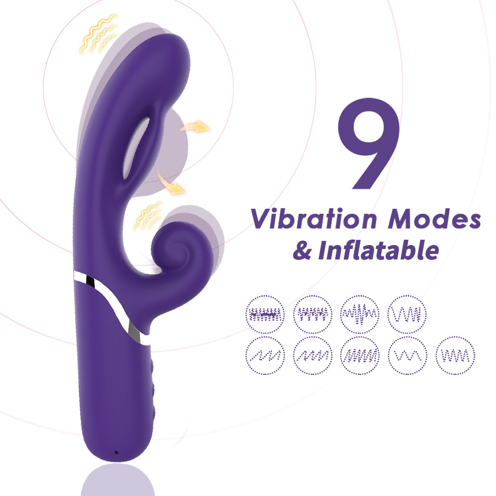 Loveangels Inflatable Rabbit With Expandable Shaft