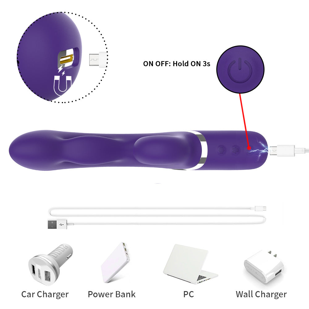 Loveangels Inflatable Rabbit With Expandable Shaft