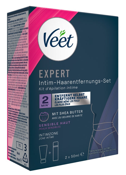 Veet XPERT Intimate Hair Removal Set Box