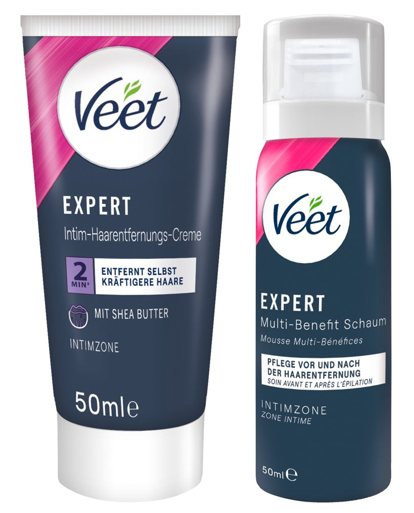 Veet XPERT Intimate Hair Removal Set Bottles