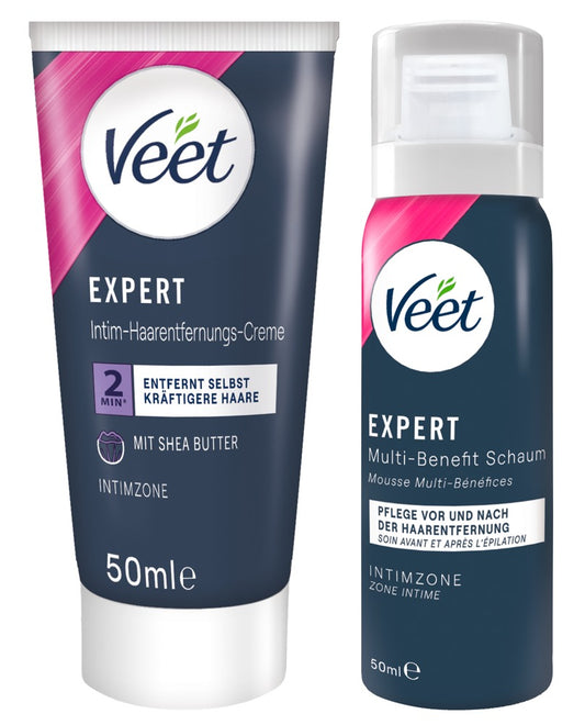 Veet XPERT Intimate Hair Removal Set Bottles