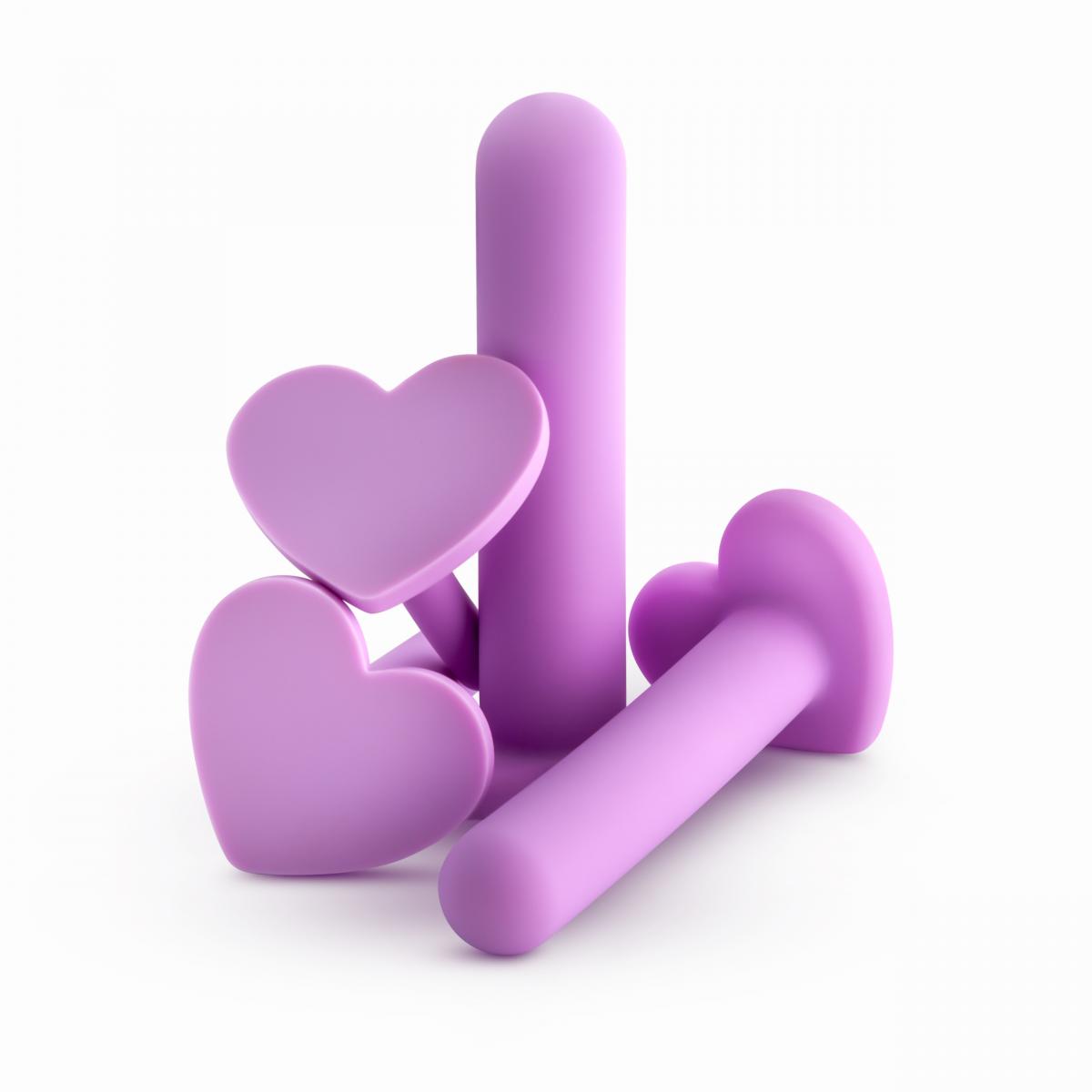 Wellness Silicone Vaginal Dilator Kit heart shape