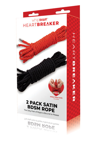 Whipsmart Heart Breaker 2pk Satin BDSM Rope box