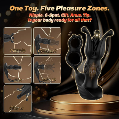 Loveangels Dual Expander Remote Control Anal Vibrator With Rings
