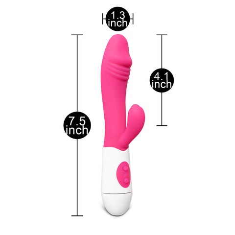 Loveangels Dual Motor Silicone Penis G-Spot Vibrator