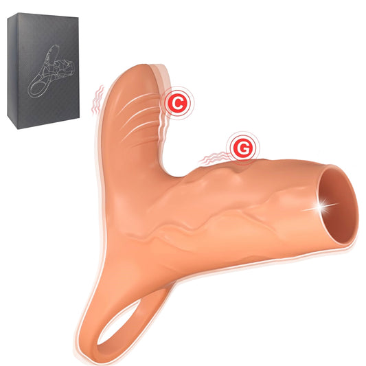 Loveangels Rechargeable Vibrating Cock Ring with Clitoral Stimulator