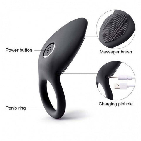 Loveangels Vibrating Brush Cock Ring