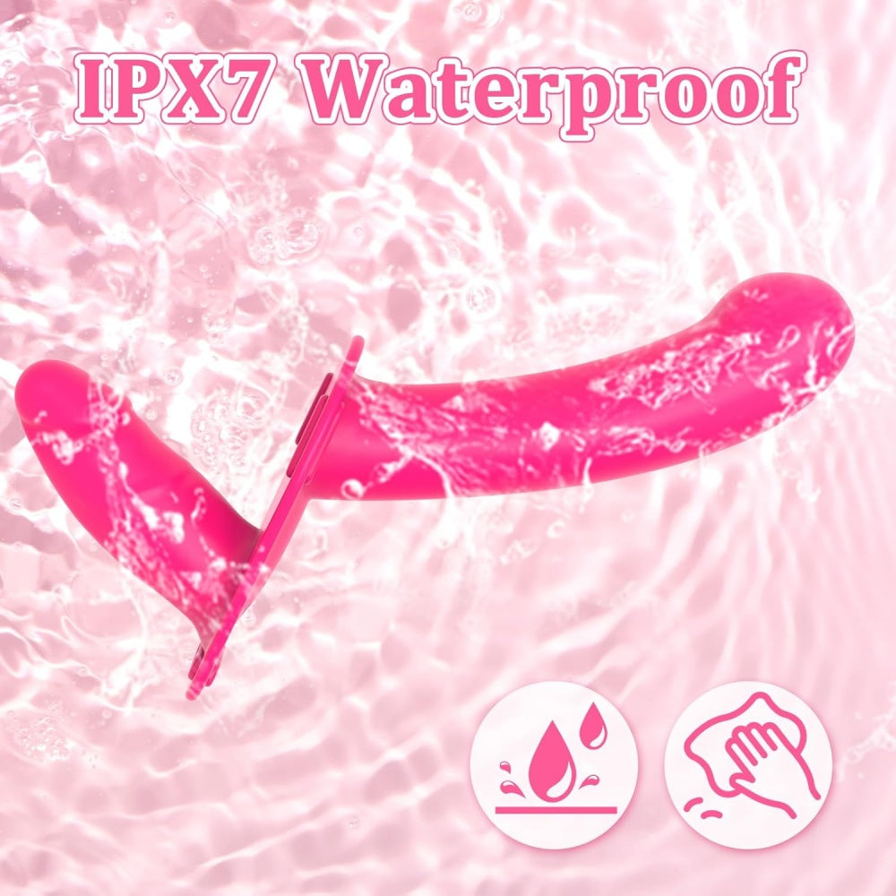 Loveangels Dual Ended Rechargeable Vibrating Solid Strap On With Remote