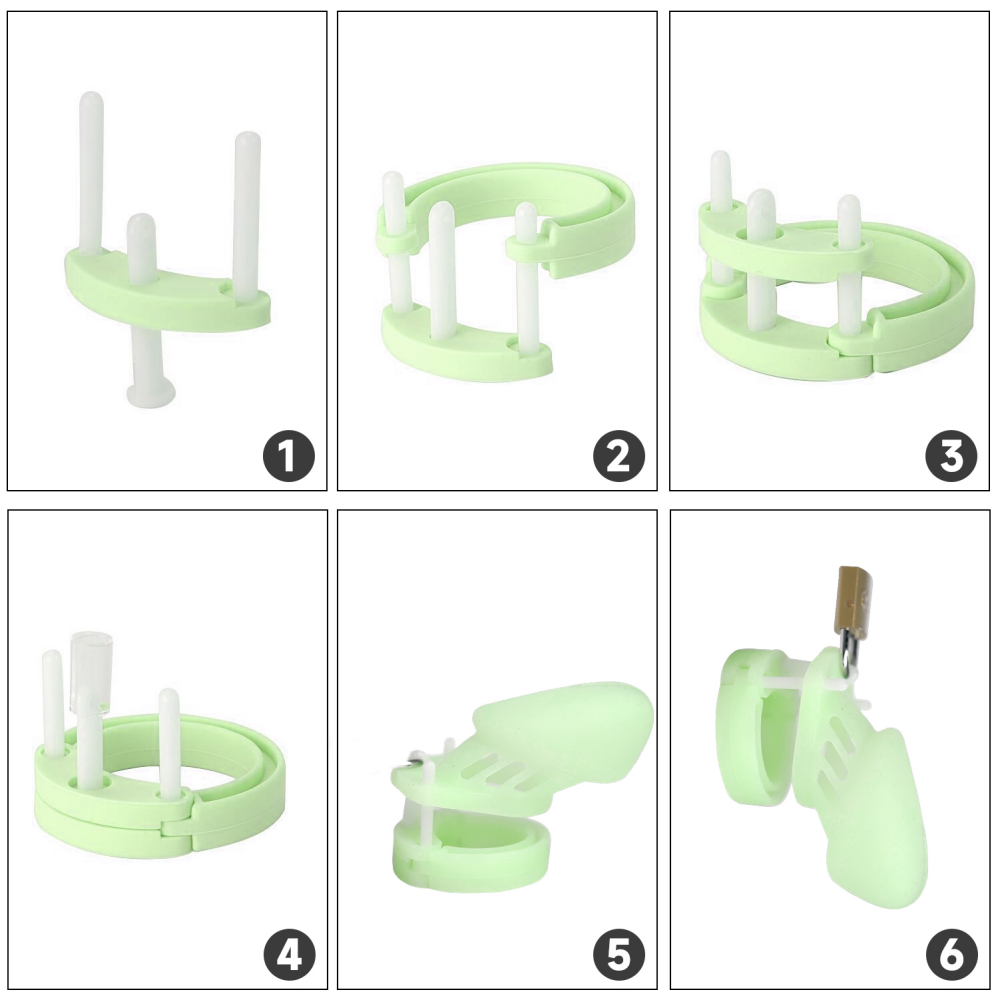 Loveangels Willy Locker Glow In The Dark Chastity Cage