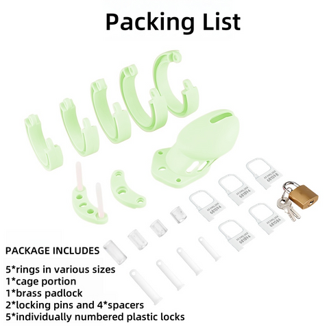 Loveangels Willy Locker Glow In The Dark Chastity Cage