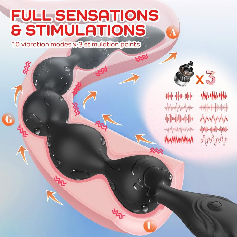 Loveangels Long And Flexible Vibrating Anal Beads