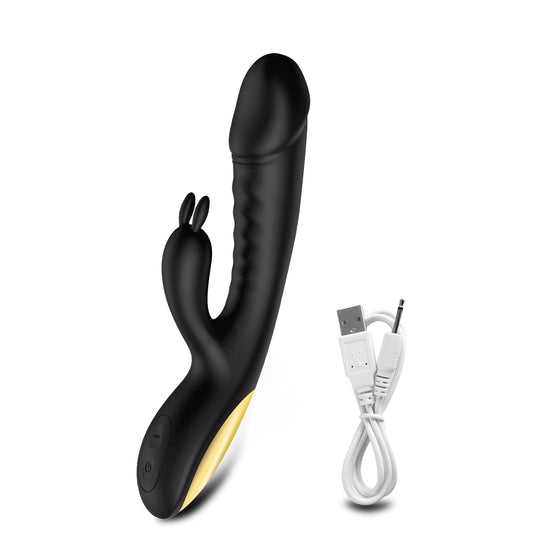 Loveangels Black Luxury Rabbit Vibrator