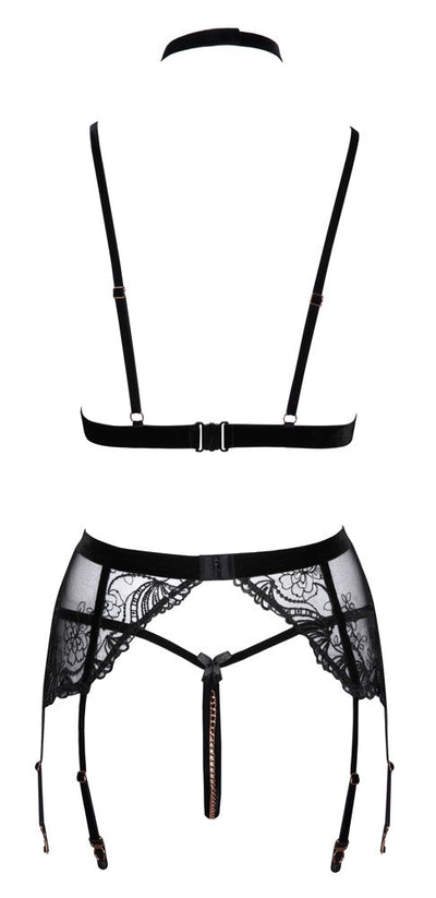 Abierta Fina Peekaboo 3pc Set - Loveangels