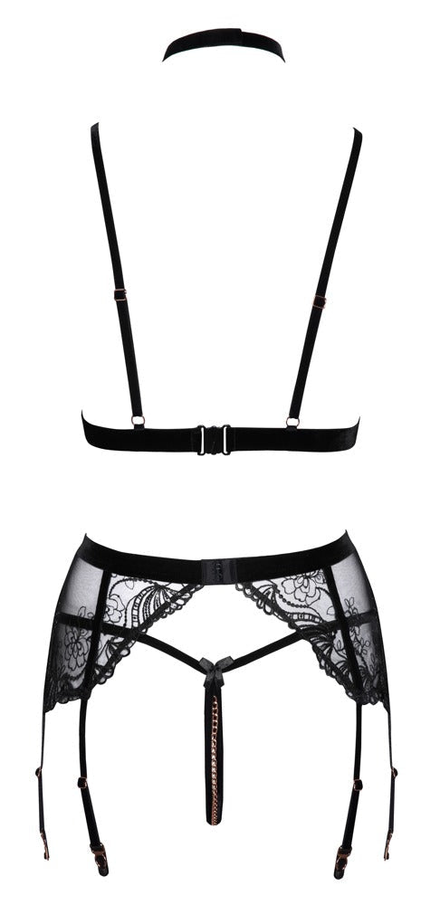 Abierta Fina Peekaboo 3pc Set - Loveangels