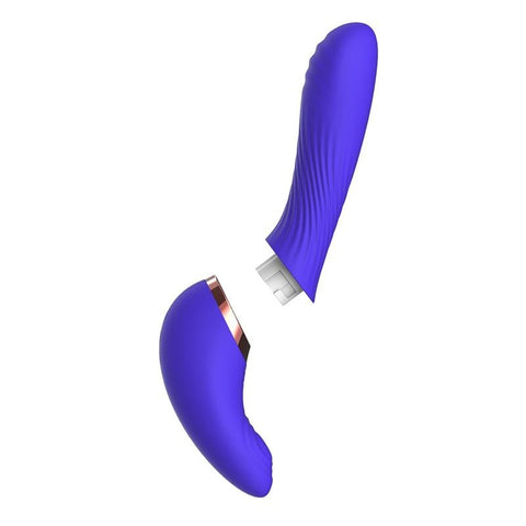 Action Rayden Detachable Rotating Beads Vibrator With Pulsation - Loveangels