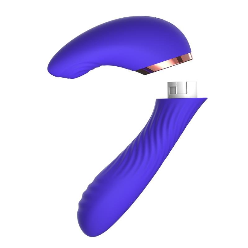 Action Rayden Detachable Rotating Beads Vibrator With Pulsation - Loveangels