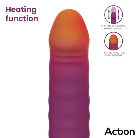 Action Roxer Vibrating, Heating and Thrusting Machine With Remote Control - Loveangels