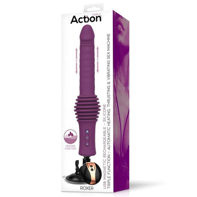 Action Roxer Vibrating, Heating and Thrusting Machine With Remote Control - Loveangels