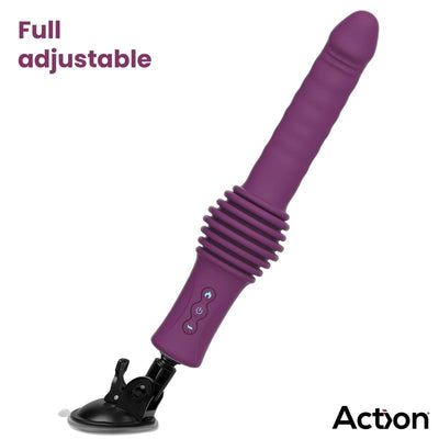Action Roxer Vibrating, Heating and Thrusting Machine With Remote Control - Loveangels
