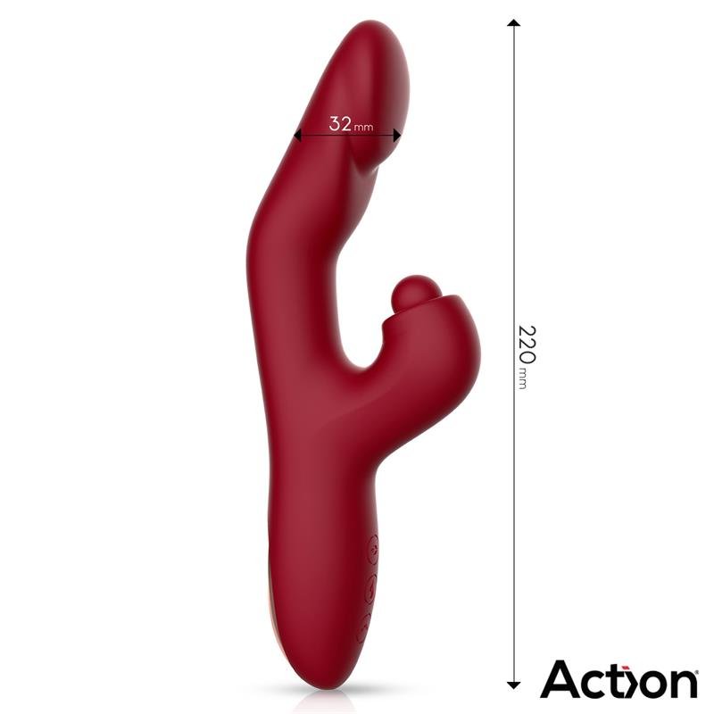 Action Velter Soft Clit Hitting Ball With Vibration And Heating Function - Loveangels