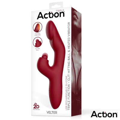 Action Velter Soft Clit Hitting Ball With Vibration And Heating Function - Loveangels