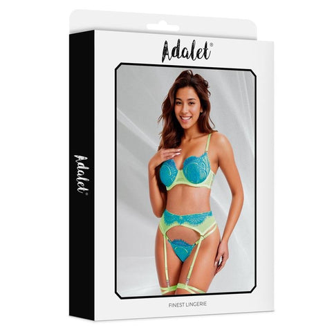 Adalet Harlow Bra, Garter, Panties and Leg Ring Set - Loveangels