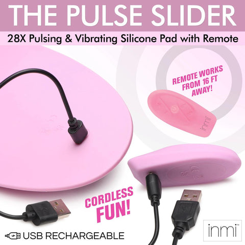 Inmi IN Pulse Slider - Silicone Pad w/ Remote - Pink