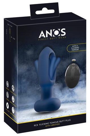 Anos Remote Control Flickering Tongue Butt Plug - Loveangels