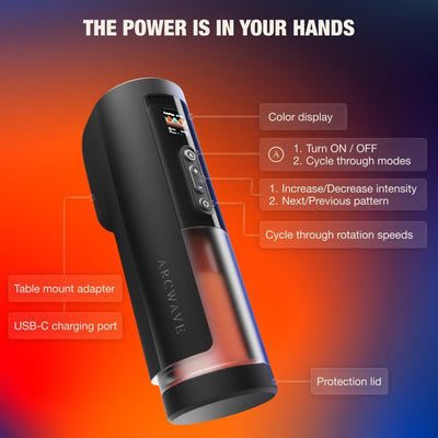 Arcwave Thruster Rotating & Thrusting App-Controlled Power Masturbator - Loveangels