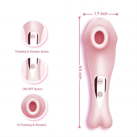Tracy's Dog - Clitoral Sucking Vibrator Cat - Pink