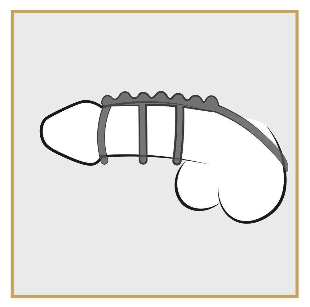 Bad Kitty 4 Piece Penis & Testicle Ring - Loveangels