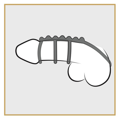 Bad Kitty 4 Piece Penis & Testicle Ring - Loveangels