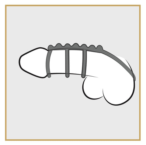 Bad Kitty 4 Piece Penis & Testicle Ring - Loveangels