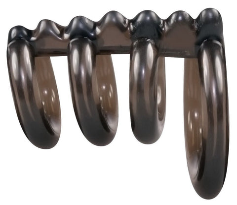 Bad Kitty 4 Piece Penis & Testicle Ring - Loveangels