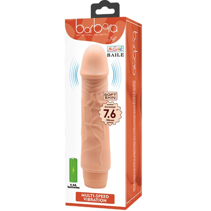 Baile Barbara Realistic Vibrator 19.5cm - Loveangels