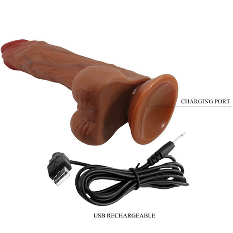 Baile Beautiful Encounters Calisto 24cm Rotating, Thrusting And Vibrating Dildo - Loveangels