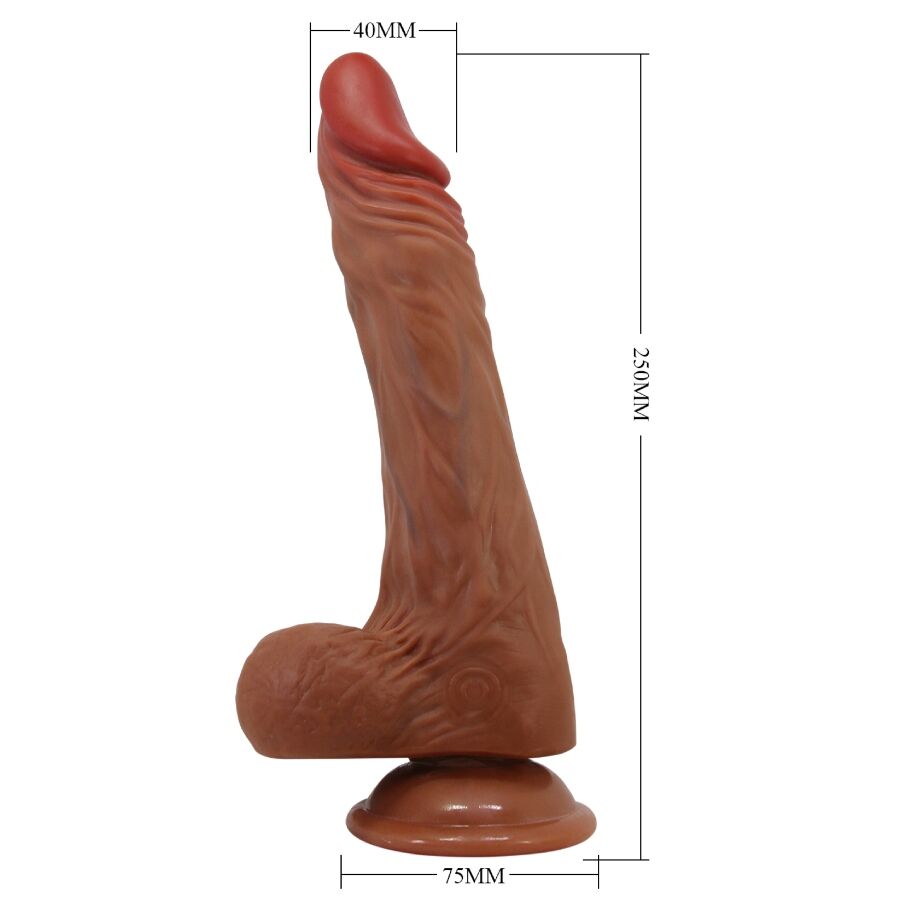 Baile Beautiful Encounters Calisto 24cm Rotating, Thrusting And Vibrating Dildo - Loveangels