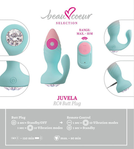 Beau Coeur Juvela Remote Control Butt Plug - Loveangels
