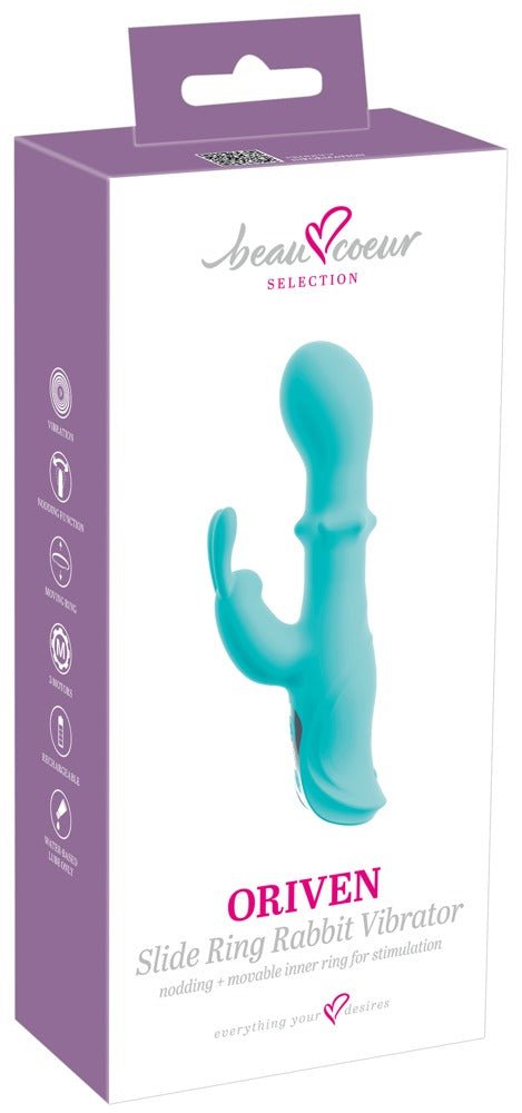 Beau Coeur Oriven Slide Ring Rabbit Vibrator - Loveangels