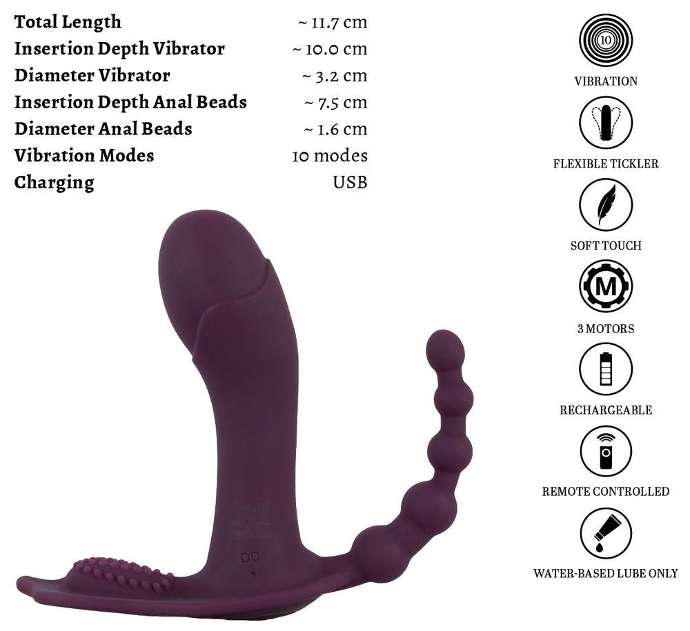 Beau Couer Ariva Remote Control Panty Vibrator - Loveangels