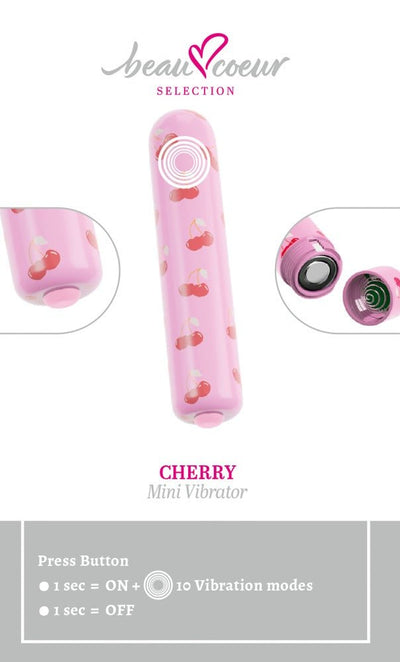Beau Couer Cherry Mini Vibrator - Loveangels